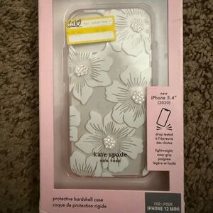 kate spade White Floral iPhone 12 Mini Case